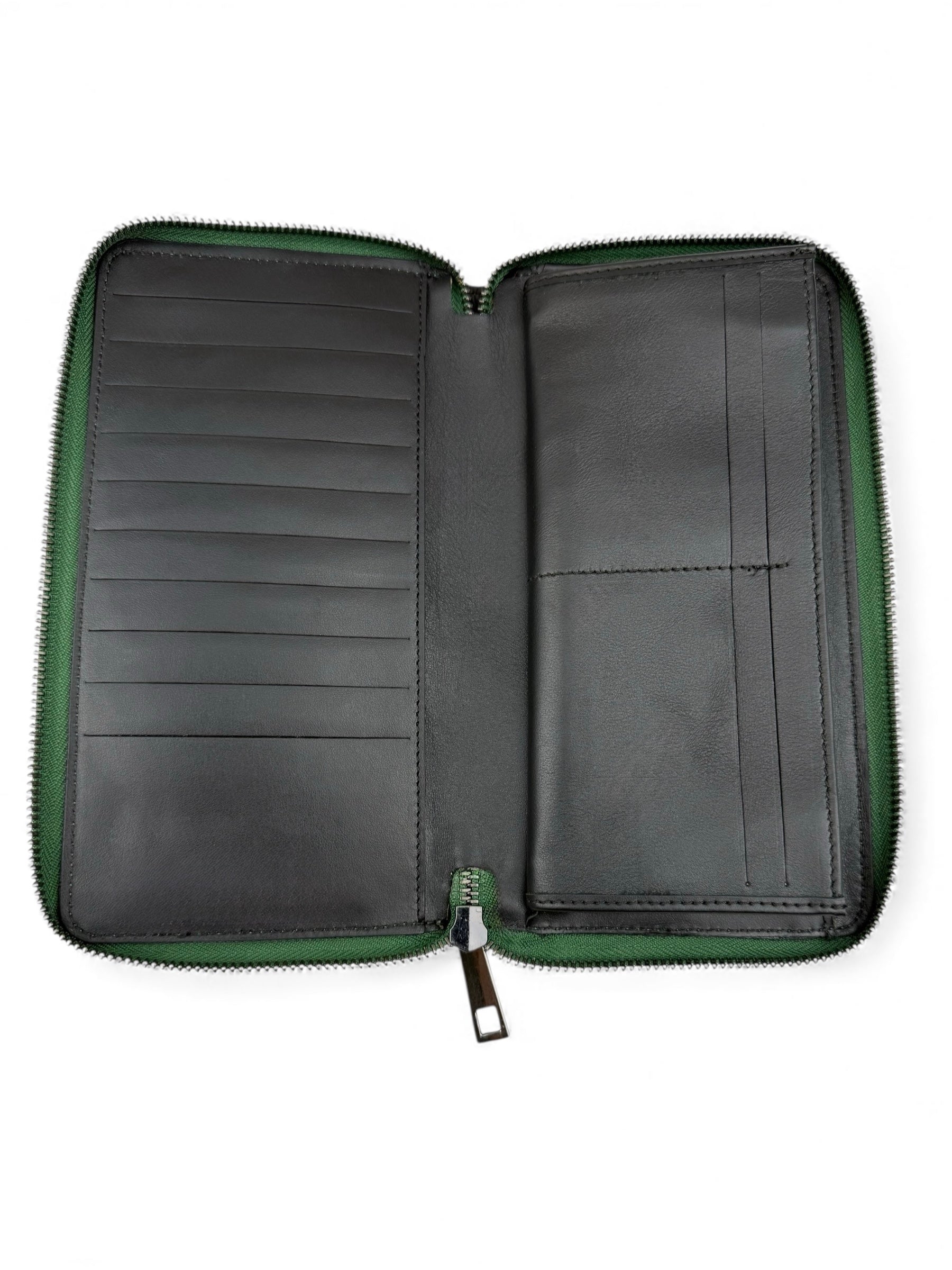 Grande Portemonnaie Croco Green