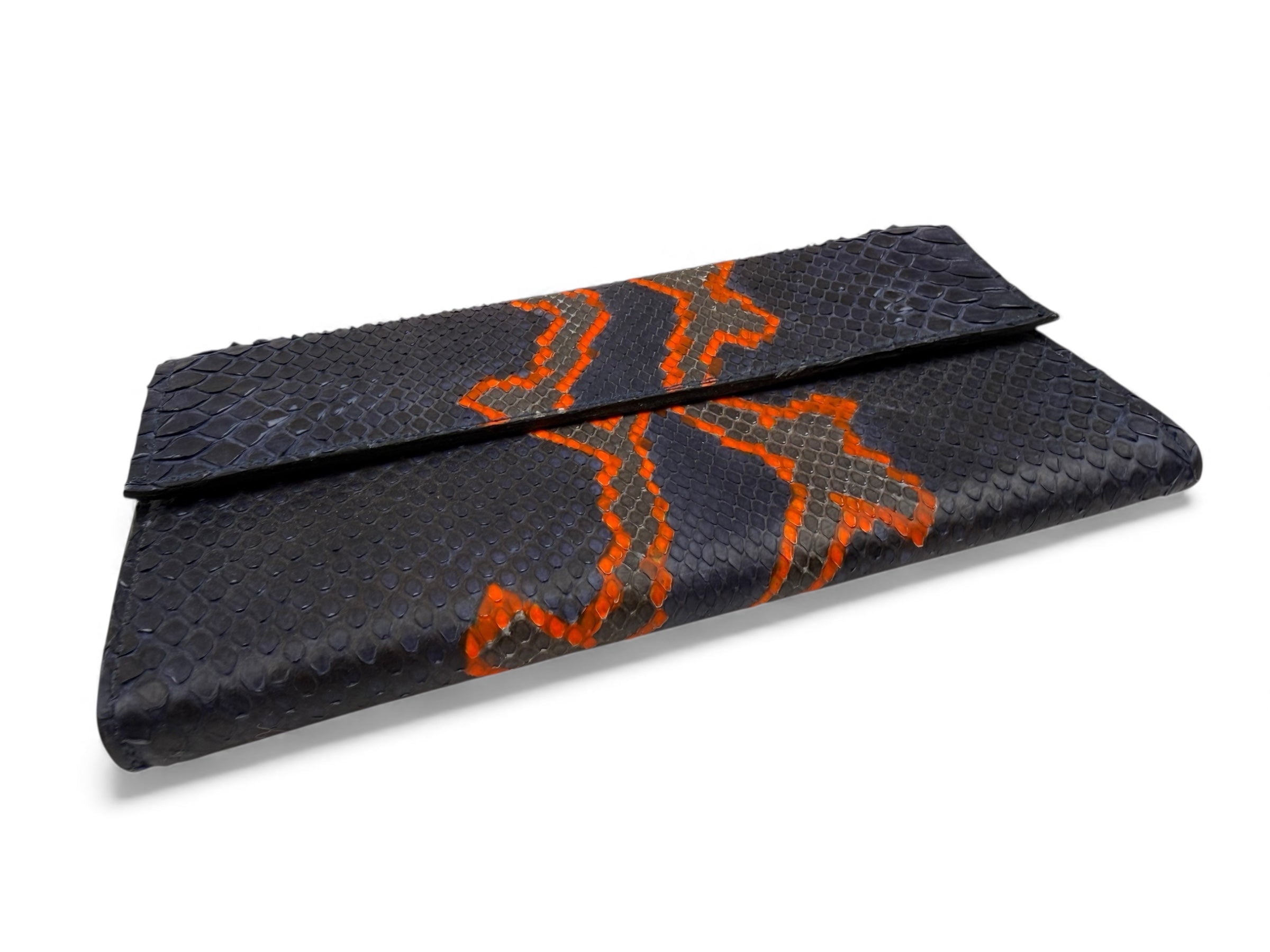 Short Clutch Blue-Orange