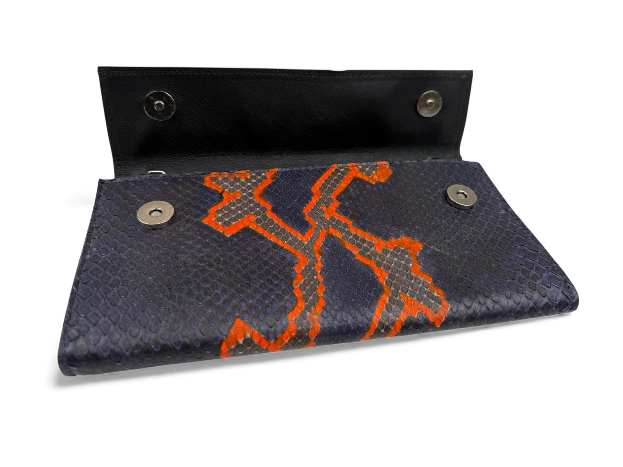 Short Clutch Blue-Orange