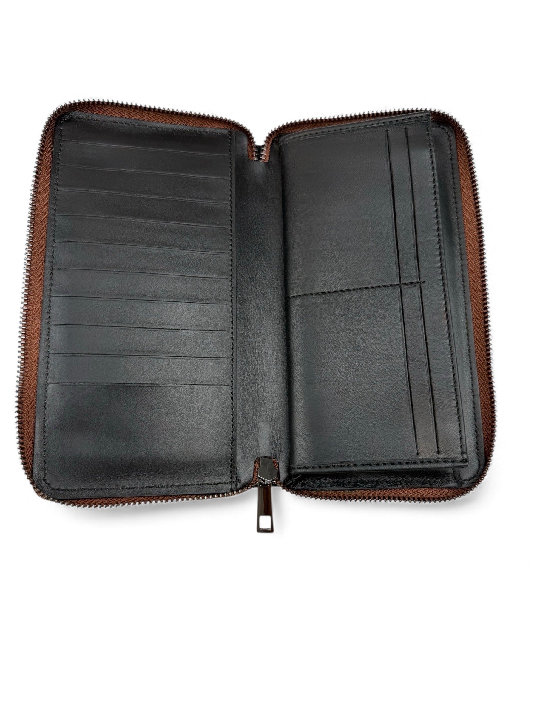 Grande Portemonnaie Croco Brown