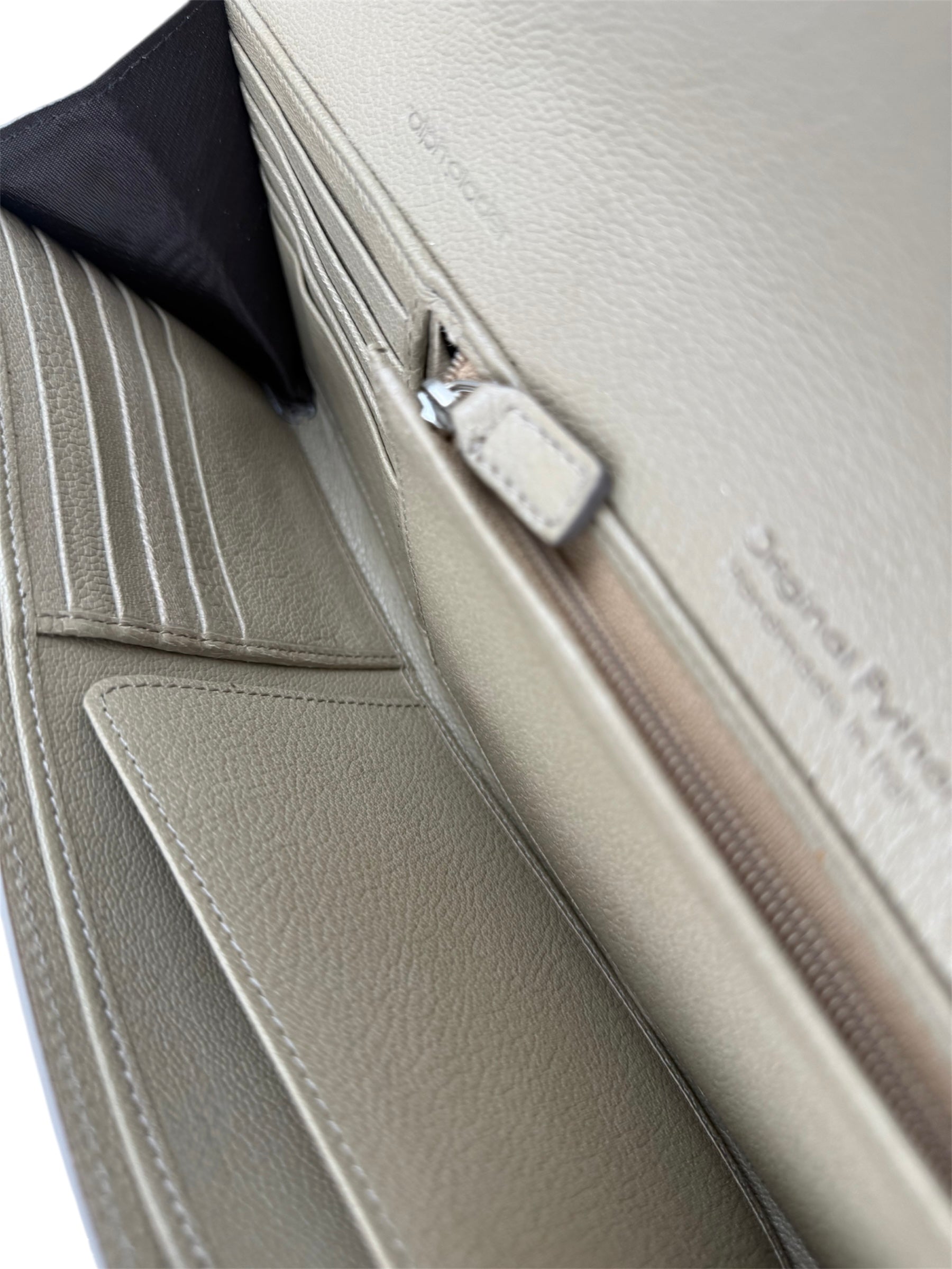 Long Clutch Mixed Brown