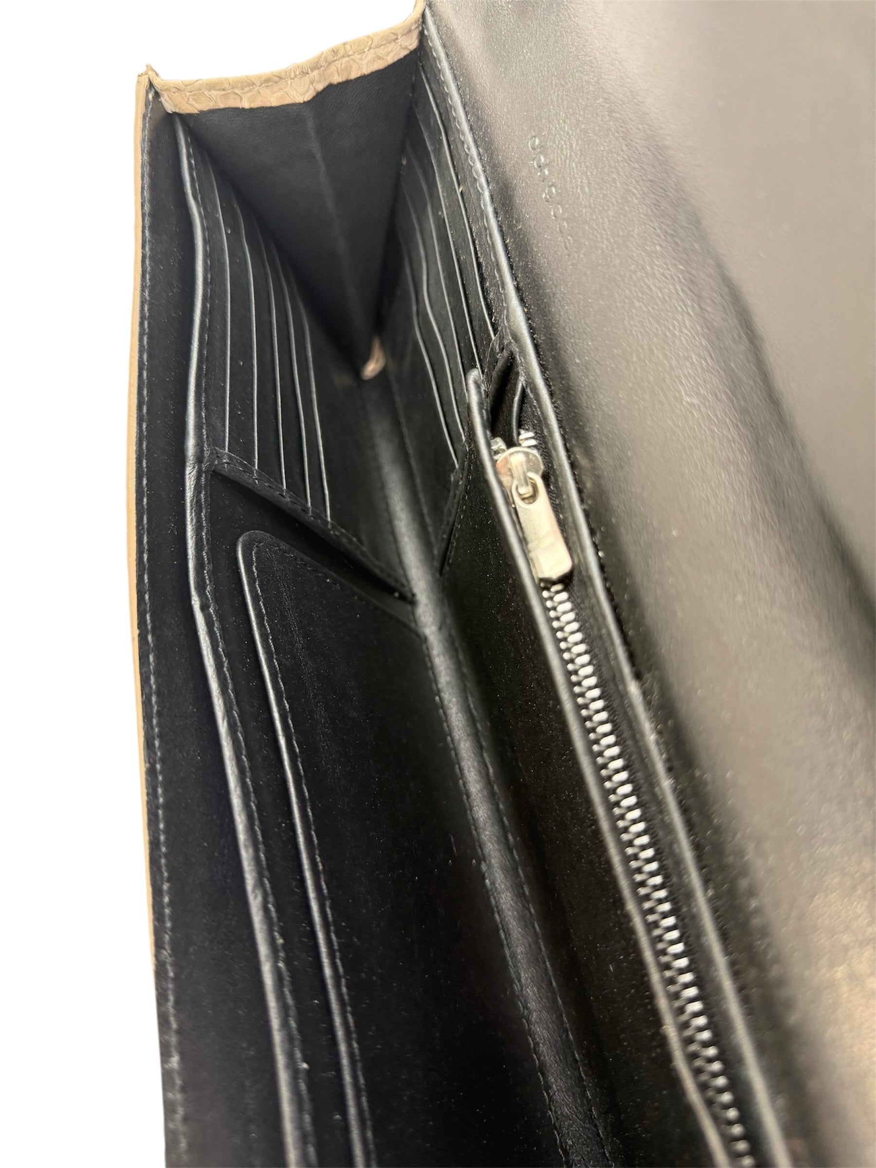 Long Clutch Brown Abstract