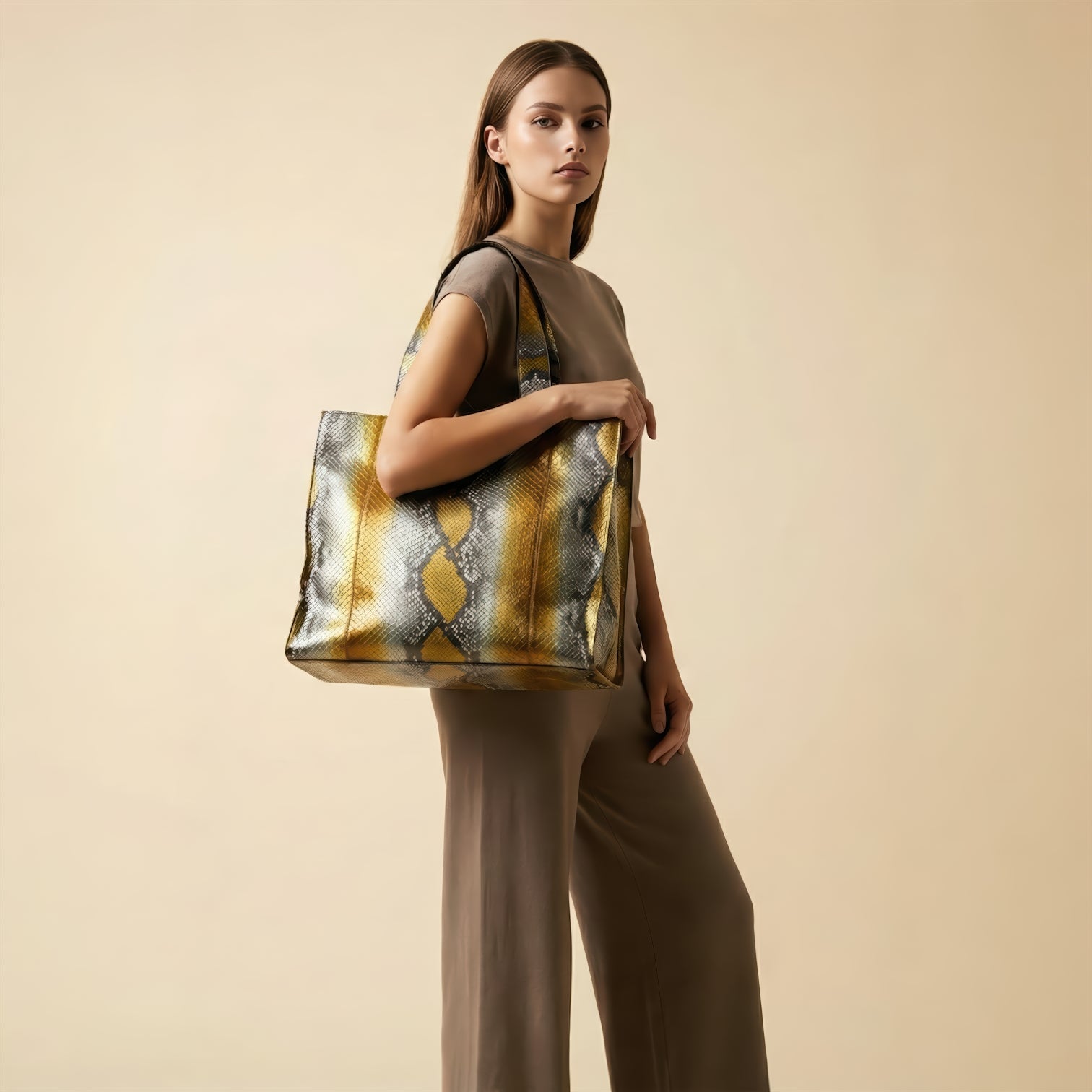 Shopper Python Silver-Gold